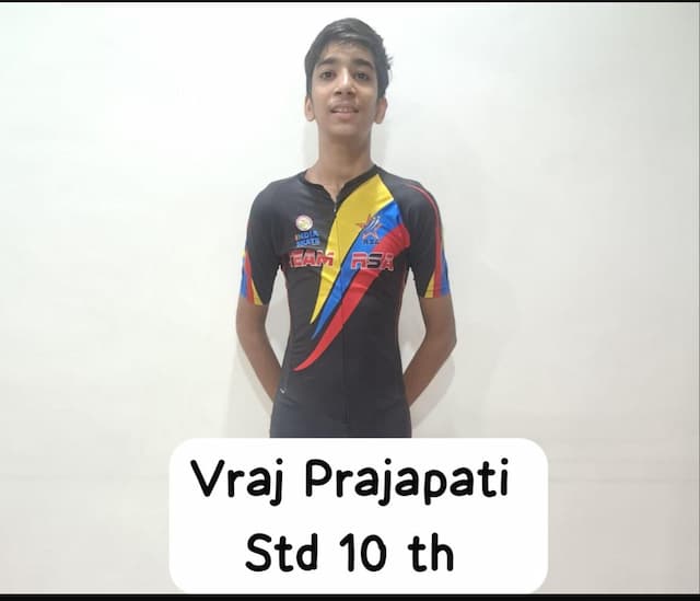VRAJ PRAJAPATI -RACE _ Gold Medal