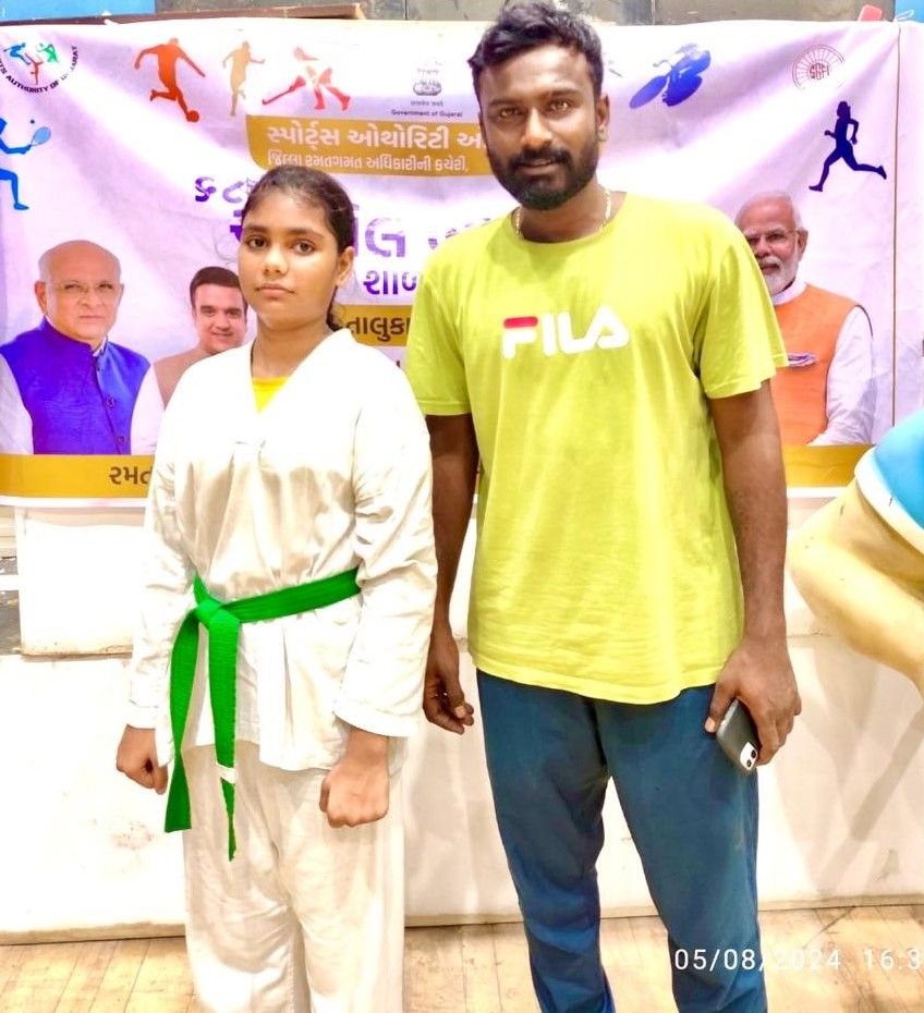 Kumari Shakshi -2 Gold Medal in Taeguk & Fighting State Taekwondo Tournament 